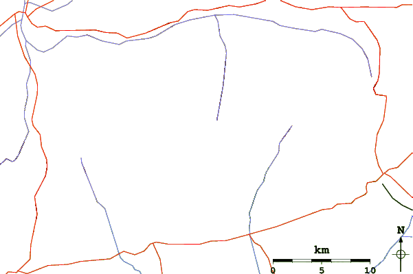 Roads and rivers around Pico Almanzor