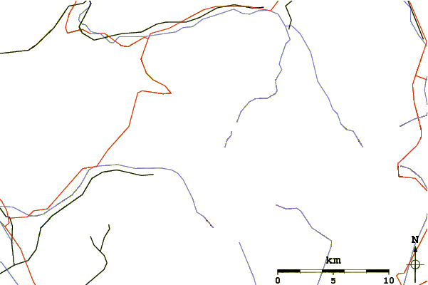 Roads and rivers around Arnenhorn