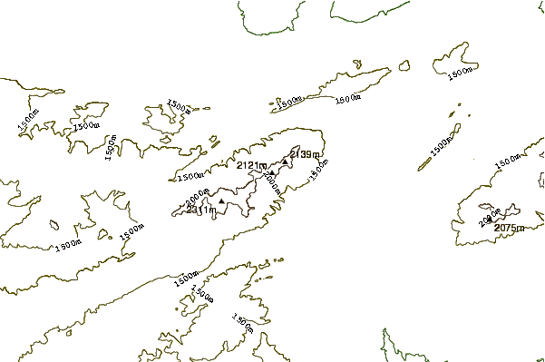 Mountain peaks around Aurès Mountains