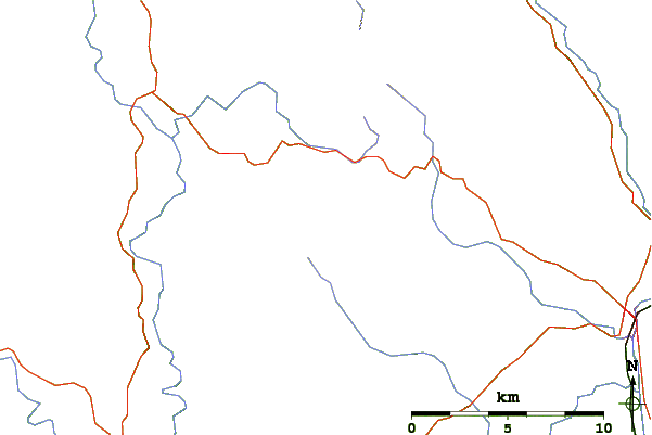 Roads and rivers around Blackstairs Mountain