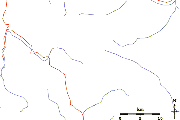 Roads and rivers around Borj