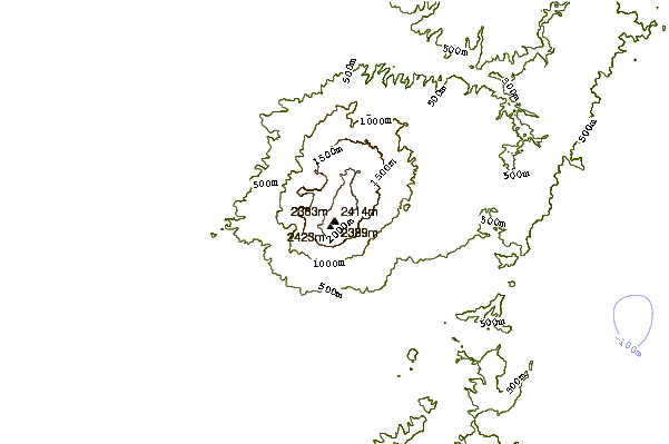 Mountain peaks around Canlaon