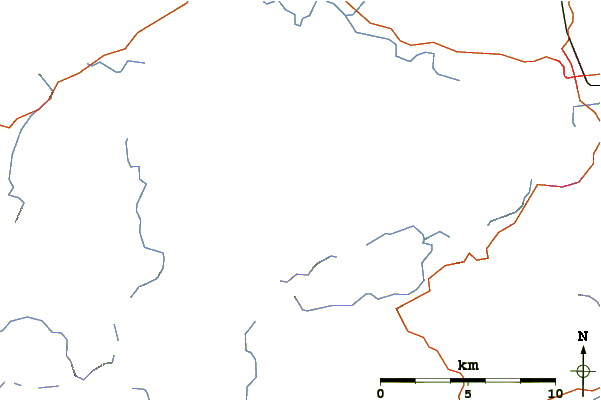 Roads and rivers around Carrauntoohil