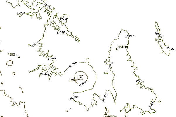 Mountain peaks around Cerro Pina