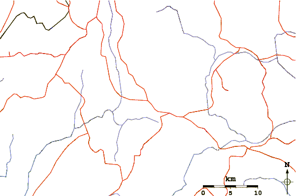 Roads and rivers around Cuilapa-barbarena