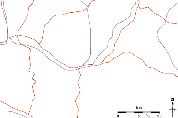 Roads and rivers around Dar-alages