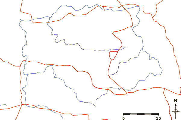 Roads and rivers around Dhupgarh