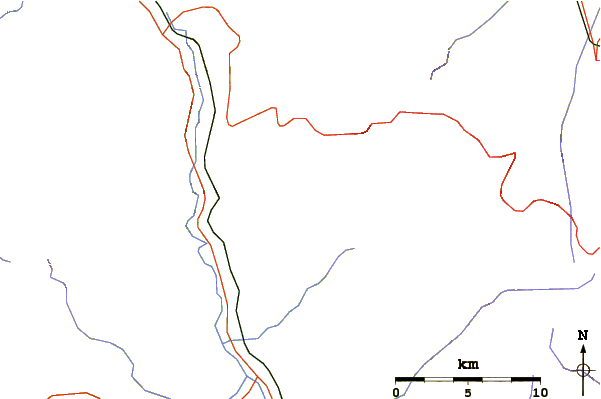 Roads and rivers around Djengal