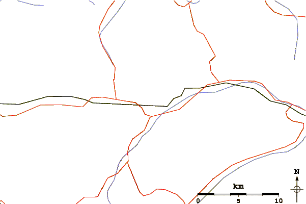 Roads and rivers around Galzig