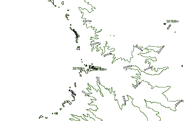 Mountain peaks around Giant's Castle