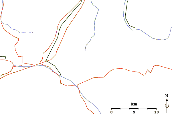 Roads and rivers around Glogghüs