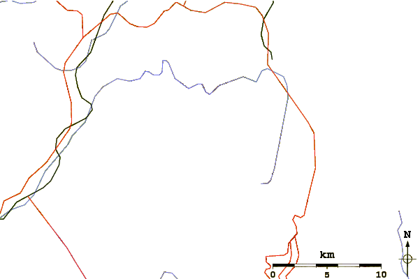 Roads and rivers around Grande Pointe des Planereuses