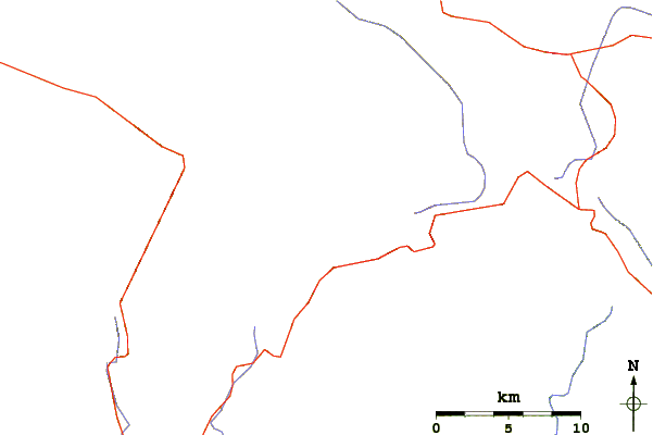 Roads and rivers around Grandfather Mountain