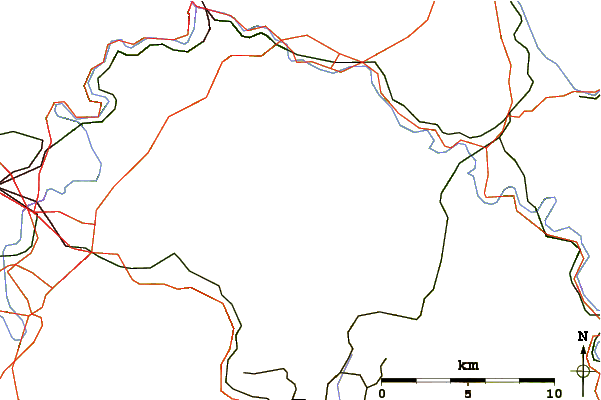 Roads and rivers around Haferberg