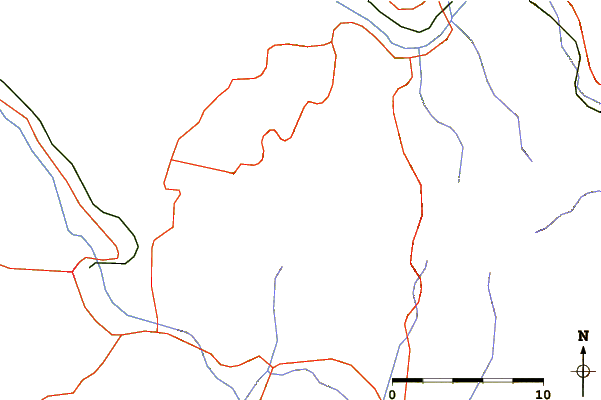 Roads and rivers around Homolje mountains
