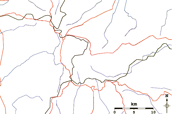 Roads and rivers around Hyblaean Mountains
