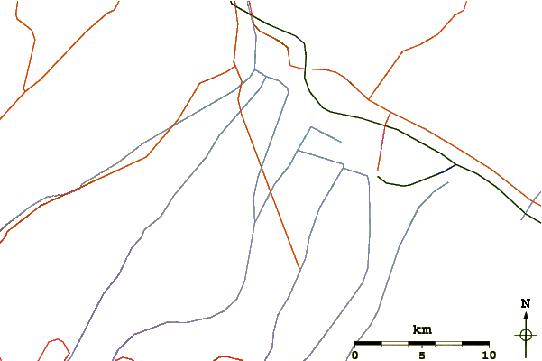 Roads and rivers around Jugghar