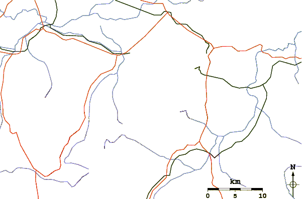 Roads and rivers around Kawahkamojang