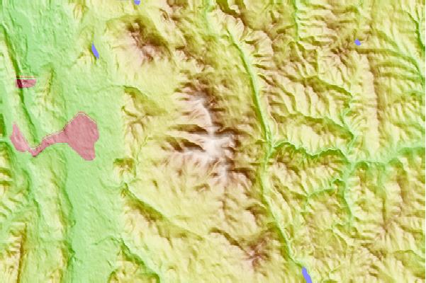 Surf breaks located close to Killington Peak