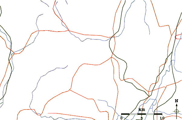 Roads and rivers around Kurohime