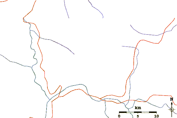 Roads and rivers around Leo Pargial