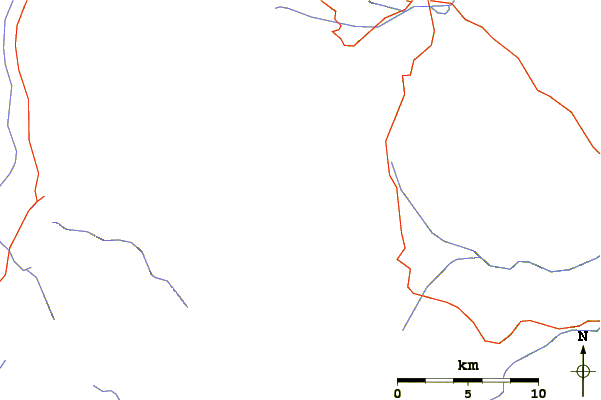 Roads and rivers around Longs Peak