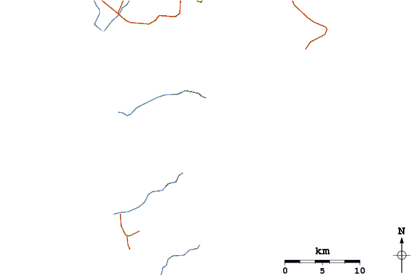 Roads and rivers around Mount Hamiguitan