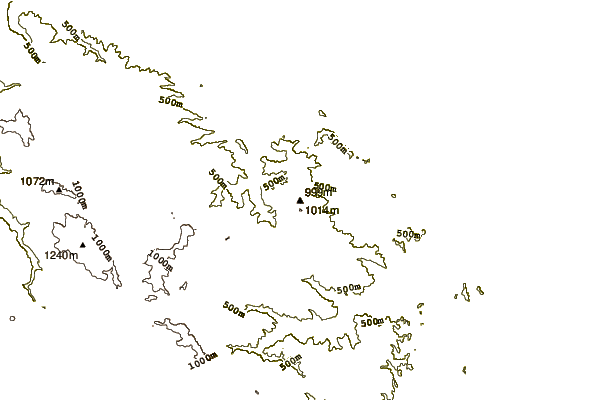 Mountain peaks around Mt. Oso