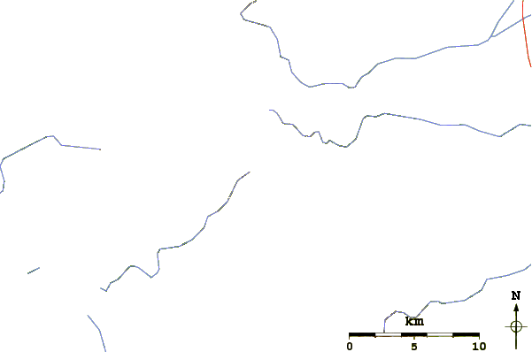 Roads and rivers around Mount Rubetsune