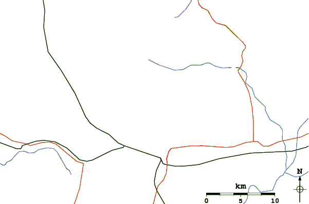 Roads and rivers around Mount Tai (泰山)