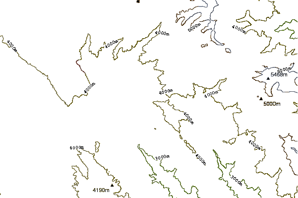 Mountain peaks around Muela del Diablo