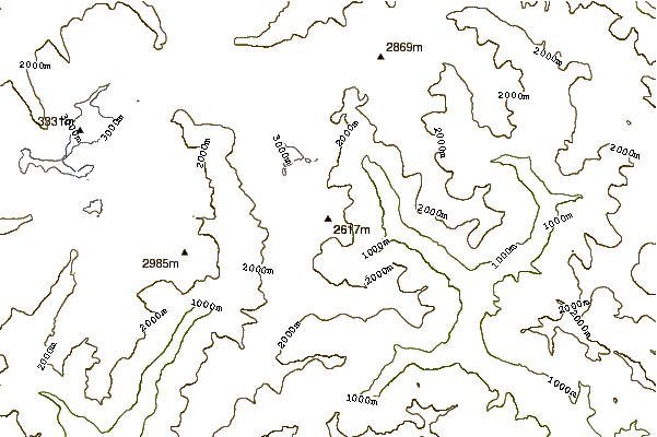 Mountain peaks around Pizzo Solögna