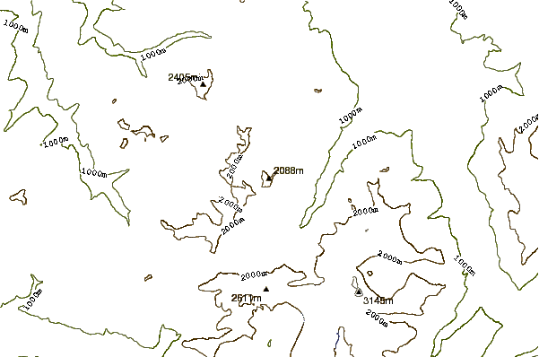 Mountain peaks around Pointe de l'Au