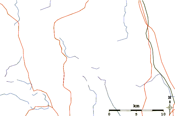 Roads and rivers around Rampsgill Head