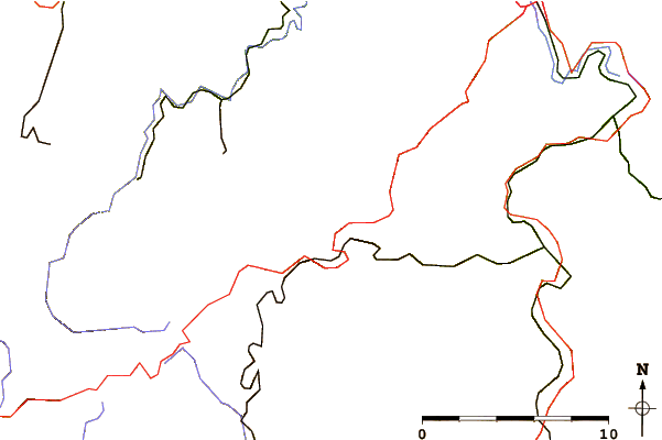 Roads and rivers around Rauhhügel