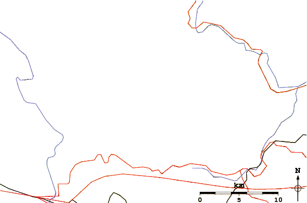 Roads and rivers around Risnjak