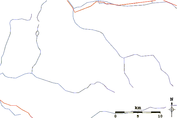 Roads and rivers around Roche de la Muzelle