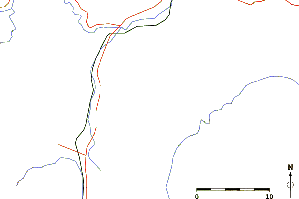 Roads and rivers around Rujan
