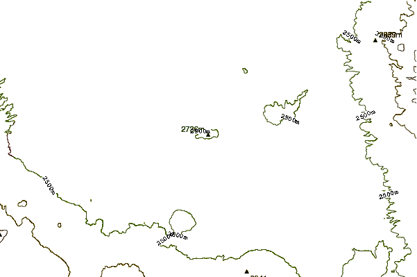 Mountain peaks around Santa Catarina Range