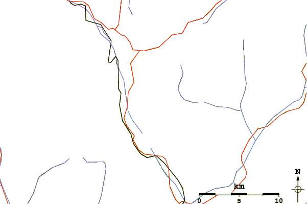 Roads and rivers around Sassalb