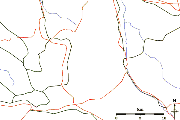 Roads and rivers around Schnebelhorn