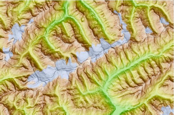 Surf breaks located close to Schwarzenstein (Zillertal Alps)