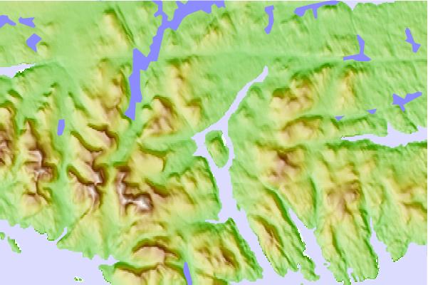 Surf breaks located close to Seaforth Island