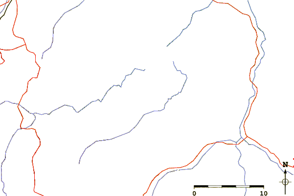 Roads and rivers around Sierra Carrascosa