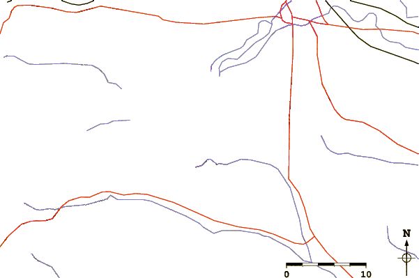 Roads and rivers around Sinhagad