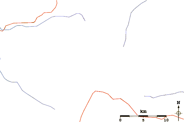 Roads and rivers around South Sister Volcano