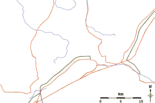 Roads and rivers around Tannhorn