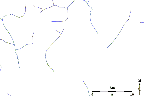 Roads and rivers around The Thumb (mountain)