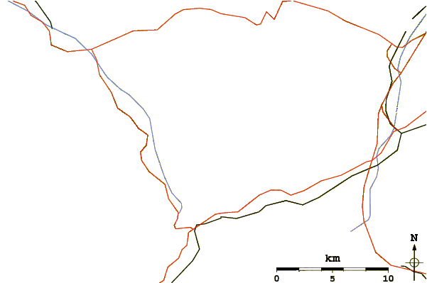 Roads and rivers around Tieralplistock
