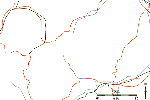 Roads and rivers around Trinserhorn